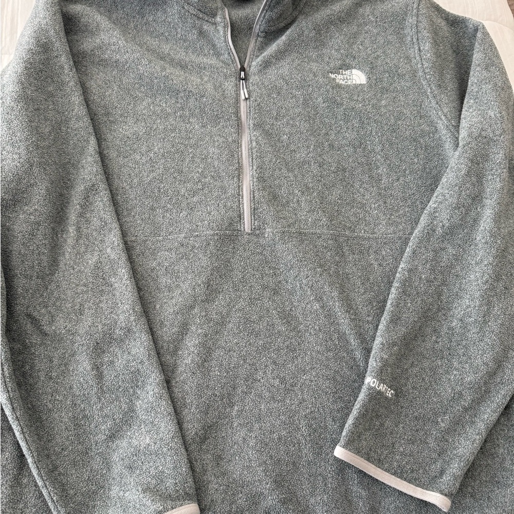 The North Face Men's Zip-Up Gray Sweater